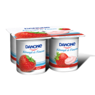 Gyümölcsjoghurt 4*125gr eper  Danone