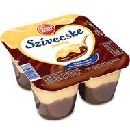 Szívecske puding 4*125g kakaó vaníliaönt