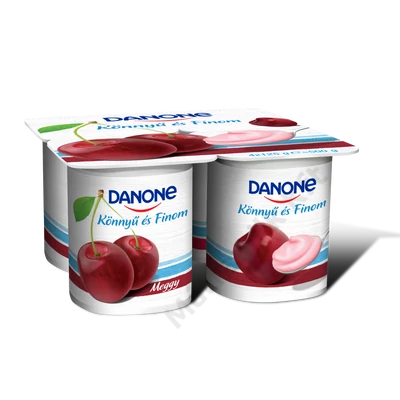 Gyümölcsjoghurt  4*125gr meggy Danone