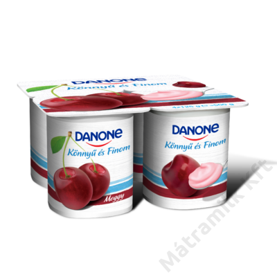 Gyümölcsjoghurt  4*125gr meggy Danone
