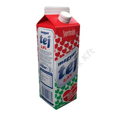 Dobozos friss tej 1/1 2.8% ESL  Magyar Alföldi Tej