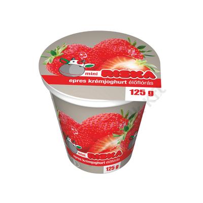 Krémjoghurt eper 125g RISKA Alföldi