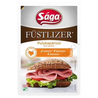 Szel. pulyka párizsi 90g füstölt  Füstlizer Sága