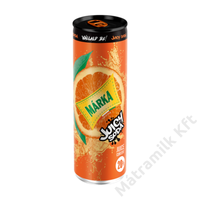 Márka juicy soda 0.25L  narancs
