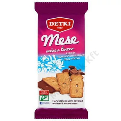 Detki mese 200g mézes linzer  félig mártott