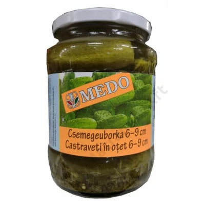 Csemege uborka 680g 6-9cm Medo